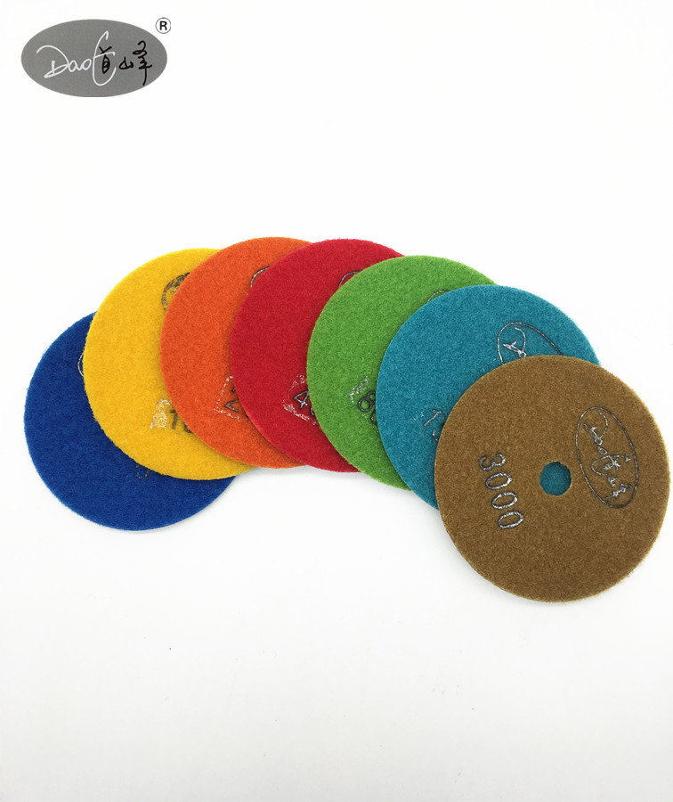 Wet polishing pads